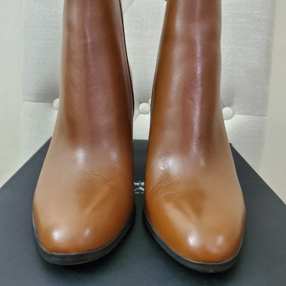 Coach "Jemma" brown ankle booties - Picture 3 of 7